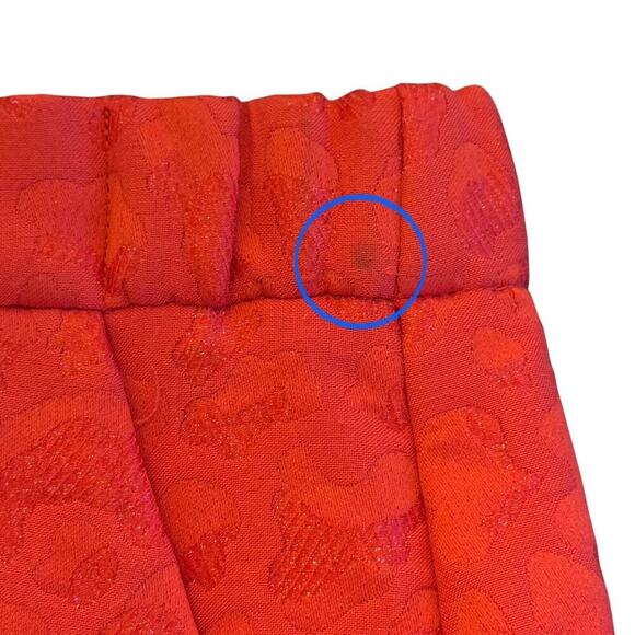 MAJE Jacquard Red Allover Tonal Leopard Pattern Skort Women’s Sz FR 36 / US 4 - Picture 10 of 14